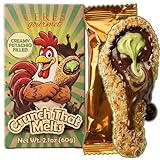 Ceres Gourmet Dubai Chocolate Bar 2.1 oz Chicken Drumstick Candy, Crispy Kataifi Covered Chocolate with Smooth Pistachio Cream Filling, Viral and Fun Novelty Snack Gift for Family and Friends (60g)