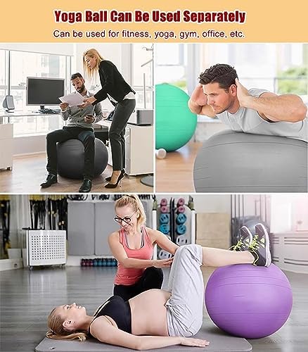 Wooden Yoga Ball Chair, Posture Correction Chair, Suitable for Yoga Studios and Gyms, an Ergonomically Designed Fitness Ball Chair.