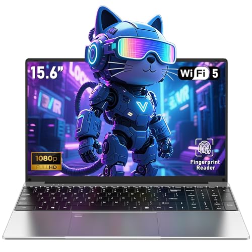 CHIFUYOU Ordinateur Portable Jeu 15,6 Pouces, Win 11 Laptop, R-5 7430U 4,3 GHz, 32 Go RAM, 1 to SSD Notebook, 1920 x 1080 p, Clavier rétroéclairé, 6000 mAh et Port de Type C/Empreinte Digitale