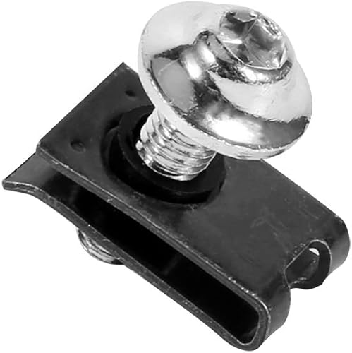 Miniatura 8 de Kit de pernos de carenado de motocicleta, Keenso M5 Tornillo de carenado de velocidad con tuerca de clip (negro)