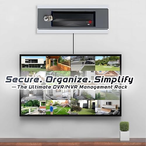 Image of ShiviX CCTV /DVR Rack /NVR /CCTV Box /Network Rack /Cabinet with Key Lock & Power Socket - 2U - Wall Mount - Metal Rack with Transparent Glass Door - Ideal for 4 /8 Channel CCTV Systems (2U Metal Rack)