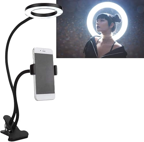 Miniatura 2 de Luz de escritorio LED, tipo clip ajustable, anillo de mesa portátil, estación de mesa de lectura, estación de mesa de uñas, estación de mesa