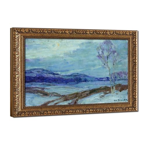 Paysage au clair de lune Henry Ossawa toile déco pour créer un salon zen et élégant
