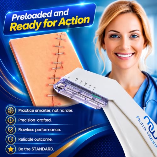 Image of Disposable Skin Stapler with 55 Preloaded Sterile Wires Plus Remover Tool
