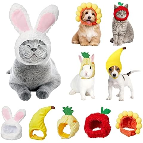 Conjunto de 5 gorros ajustables para mascotas de QESSUVNC Cover