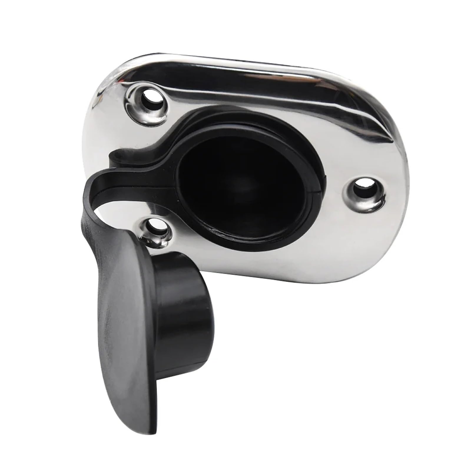 Boot Angelrutenhalter Edelstahl Angelrutenhalter Marine Flush Mount 15 / 30 / 90 Grad Rod Pod for Marine Boot Angelgerät Zubehör Yacht Tragbare Angelrutenhalter für Boote, Garage, Kühlb(90 Degree)
