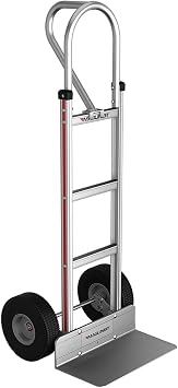 E-Track USA Aluminum Hand Truck 10x3.5 Microcellular Tires P-Handle 500 lb