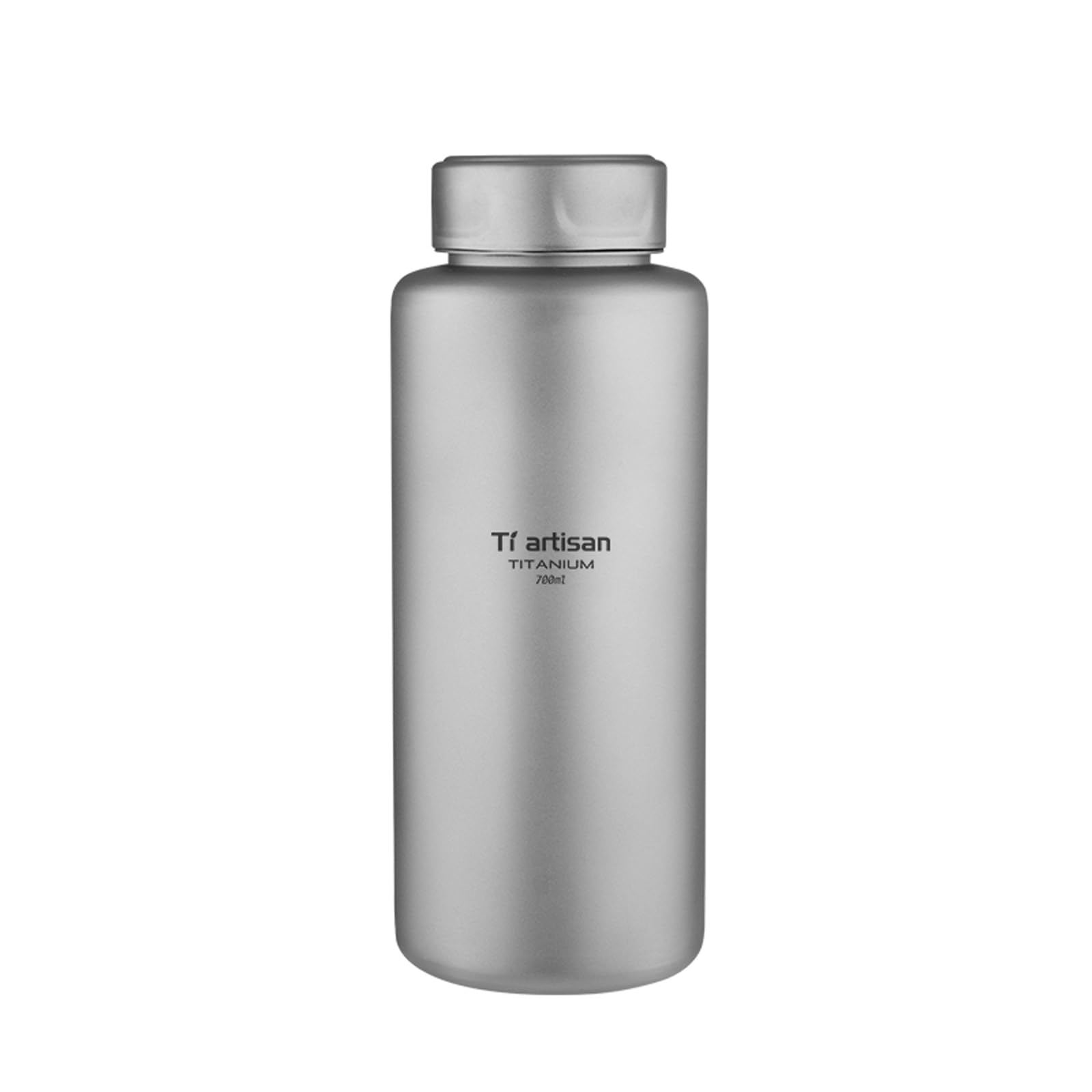 Ti artisan Botella deportiva de titanio de 700 ml, ultraligera, de boca ancha, duradera, a prueba de fugas, para acampar al aire libre, senderismo (23.67 onzas líquidas)