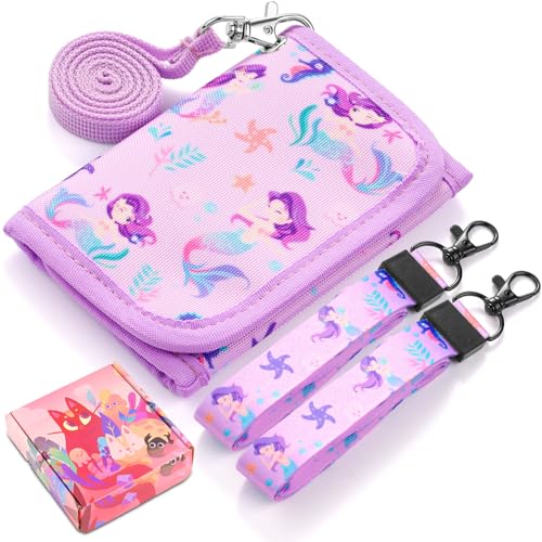 Vipdeal Carteira infantil para meninas e meninos, Sereia - roxo, Mermaid-Purple, Moderno