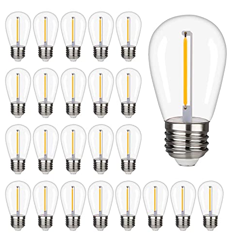 CEINBOTA CEINBOTA Shatterproof&Waterproof S14 Outdoor String Light bulb-1W S14 led Bulb Replacement Bulbs for Patio, Garden,Warm White 2200K,70LM,Plastic Bulb,E26 Base-24PACK CEINBOTA CEINBOTA Shatterproof&Waterproof S14 Outdoor String Light bulb-1W S14 led Bulb Replacement Bulbs for Patio, Garden,Warm White 2200K,70LM,Plastic Bulb,E26 Base-24PACK