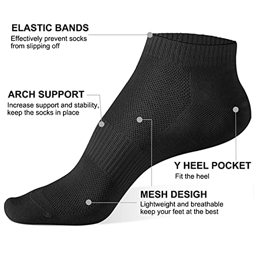 Cozi Foot 5/10 Pairs Women Ankle Socks Athletic Soft Low Cut Socks2