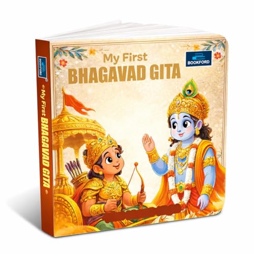 Image of My First Bhagavad Gita Board Book for Kids | Simple illustrated Bhagavad Gita in Hindi, Sanskrit and English for Daily Living - Ages 3+ Years