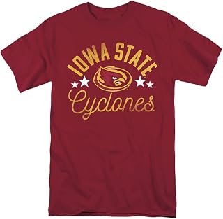 Iowa State University Official Cyclones Short Sleeve Mens Cotton T-Shirt,Garnet, X-Large