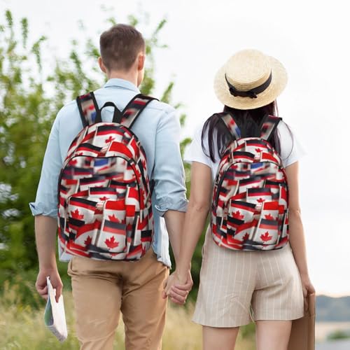 Sac à dos voyage femme imprimé Canada pour le week-end
