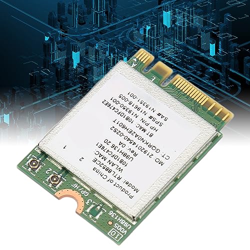 Gugxiom 6E Card, tarjeta M.2 para laptop con módulo Tri Band y velocidad de 5374 Mbps, adaptador con Bluetooth 5.3 miniatura 3
