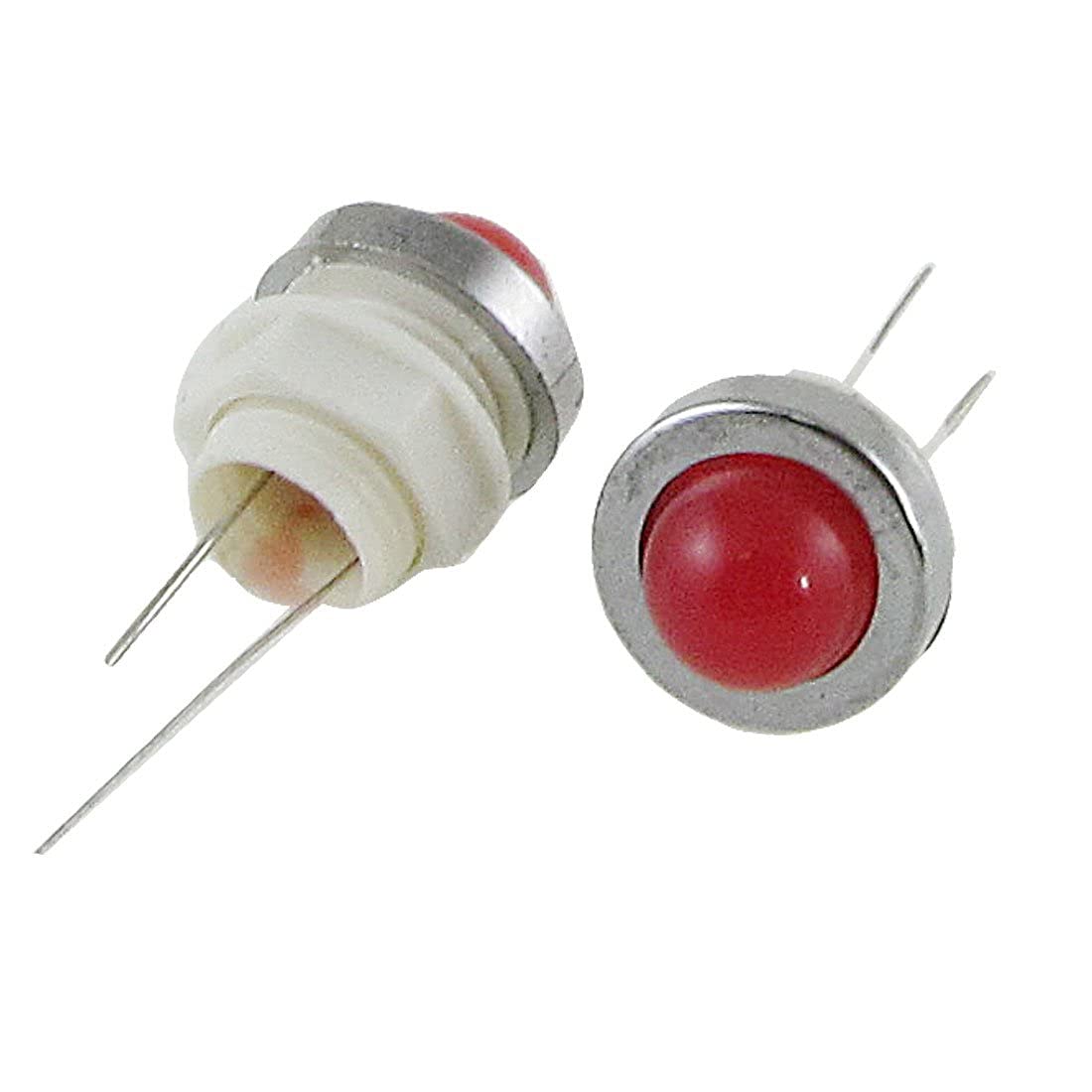 Imported DC 6.3V LED Indicator P Signal Lamp 10mm 5 Pcs Red Light-image-37