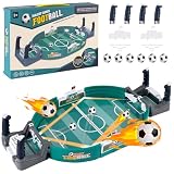 Mini Tischkicker Kinder, Tischfussball Spiel mit 6 Fußbälle, Interaktives Tischfußballspiel, Tischfußball Kickertisch für Erwachsene Familien-Brettspiel & Partyspaß Fussball Geschenke Jungen