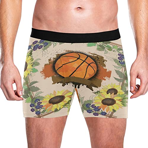 Bóxer para hombre de baloncesto Vnurnrn pack de 2 calzoncillos elásticos de microfibra suave 2