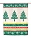 Carnation Home Fashions "Tannenbaum" Fabric Shower Curtain