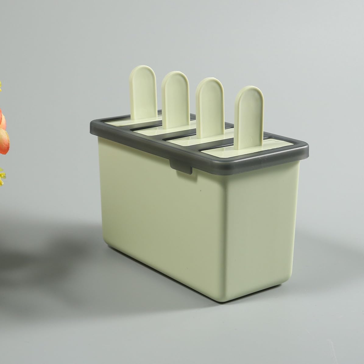 Green PP Ice Pop Mold, Reusable Easy Demold Tray
