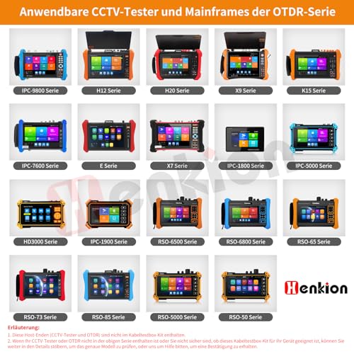 Henkion Netzwerkkabel-Testbox für CCTV-Kameratester, Netzwerkkabel-Test Nr. 255, 2er Set, Leitungsgerätezubehör, Kabeltester, Erkennung von RJ45-Netzwerkkabeln für CCTV-Tester, Kameratester, OTDR