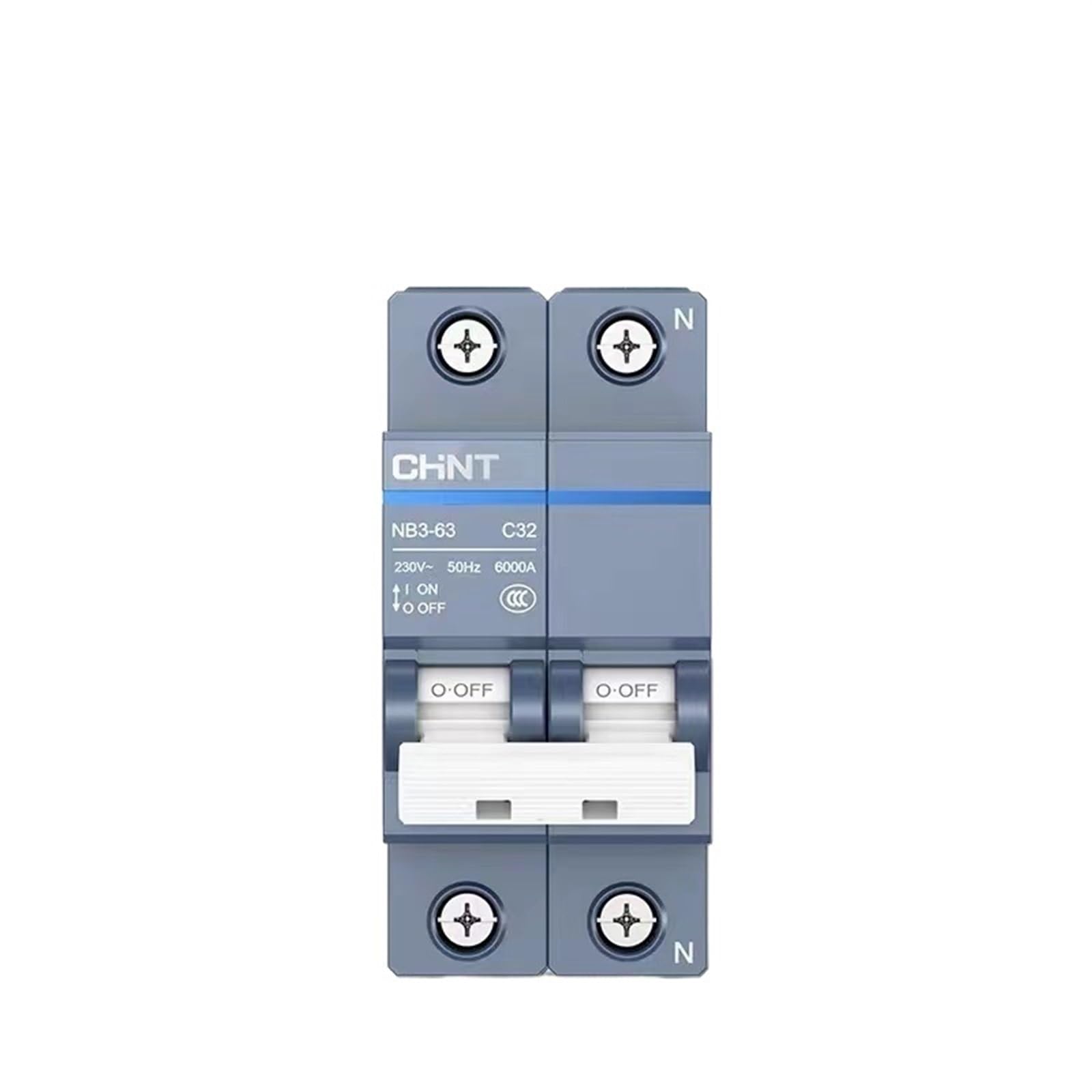 Disjoncteur NB3 2P 400V avec coupure haute performance sur rail DIN