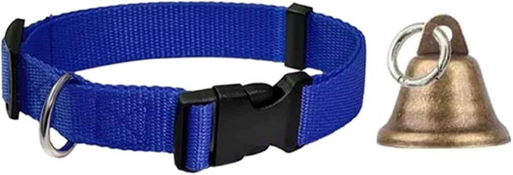 Goat Collar 4pcs Goat Collars with Bells Horse Sheep Grazing Adjustable Collar Pet Anti-Lost Loud Bell for Small Farm Animal Sheeps Cow for Small Farm Animal Sheep CowBlue
