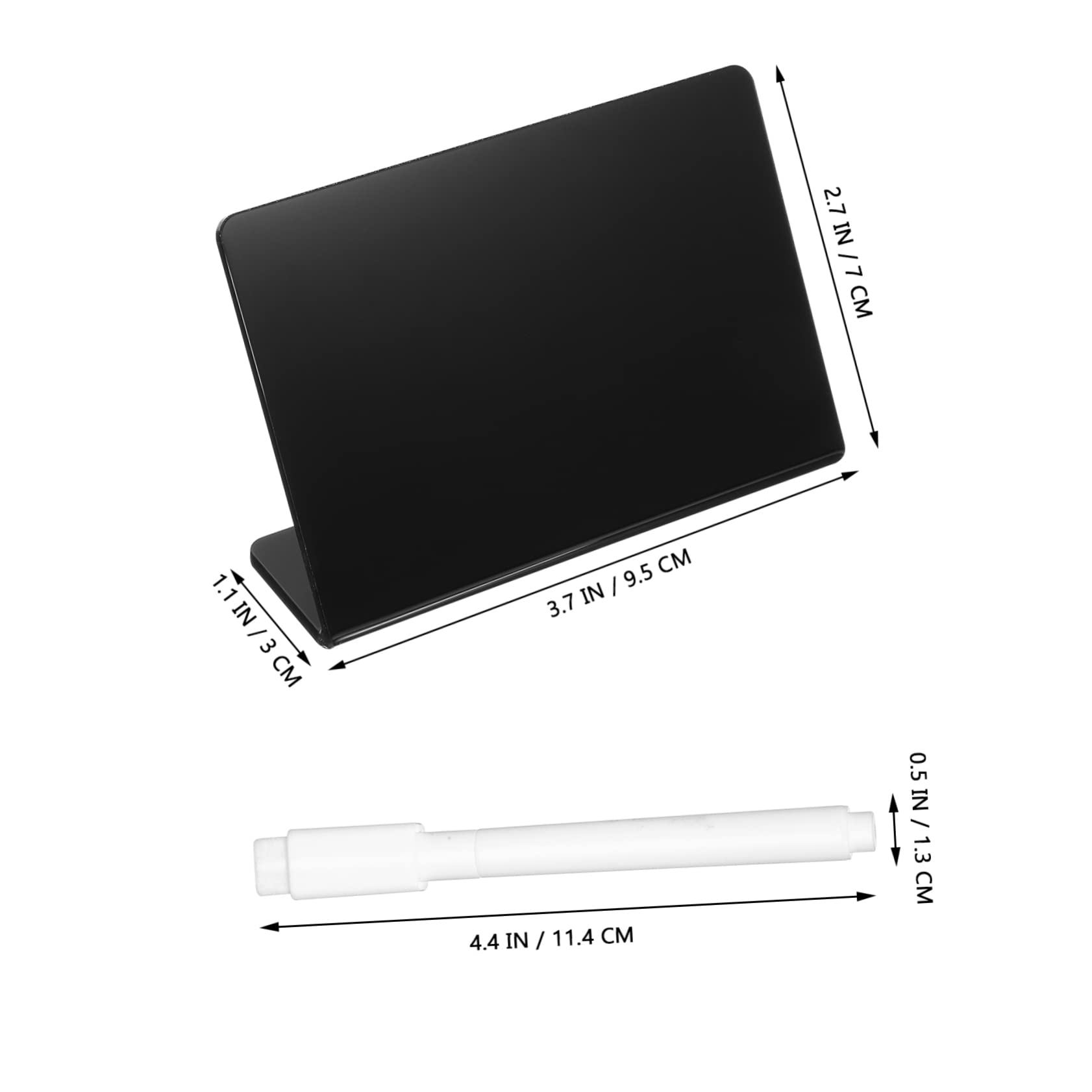 HOMSFOU 3 Series Carteles De Pizarra Acrílicos Reutilizables Bolígrafo Para Bodas Buffets Y Panaderías De Mesa Para Mostrar Y 10 Piezas X 3