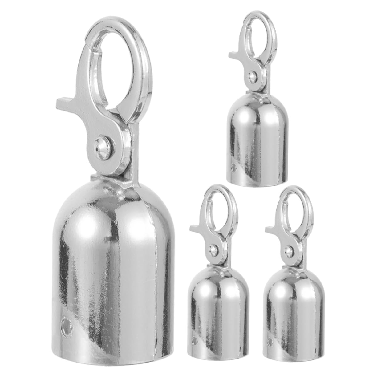 20pcs Rope End Stopper Cord Lock Snap Hook for Banister Rails and Hanging Ropes Cord End Caps for Easy Installation and Stylish Decor for Welcome