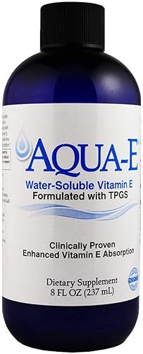 A C Grace Company Aqua-E Vitamina E soluble en agua con tocoferoles Tocotrienoles 8 fl oz 8.0 fl oz