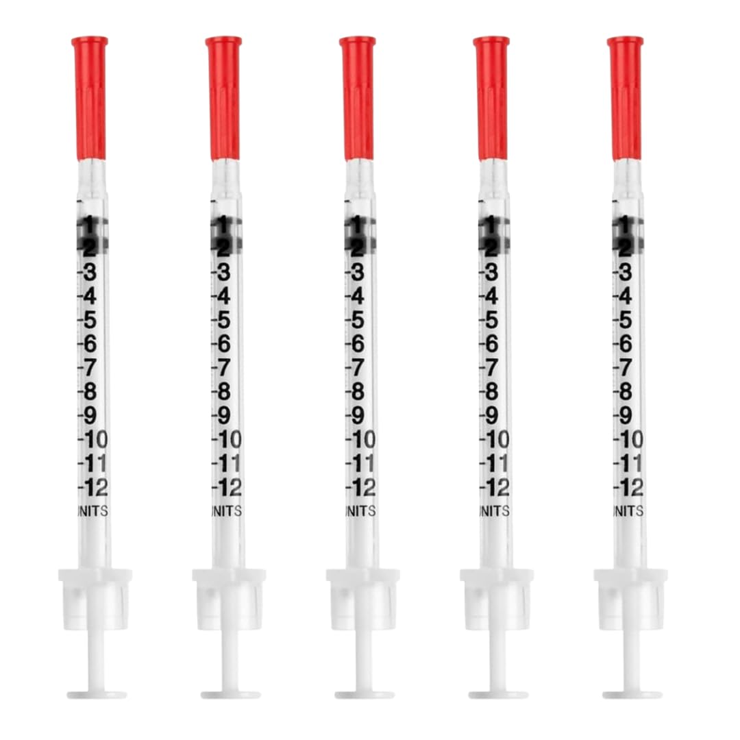 100 pezzi 0,3 ml U40 Plastic Tube 29G x 1/2" (0,33 x 12,7 mm) – Confezionato singolarmente – Per la cura degli animali – Strumenti di misurazione e dosaggio multiuso precisi