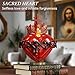 Sacred Heart of Jesus Building Block Set, Sacred Heart Building Model, Compatible with Lego Jesus Toy Decoration for Prayer Room, Christian, Religious, Easter Gift for Adults Women (667 PCS)