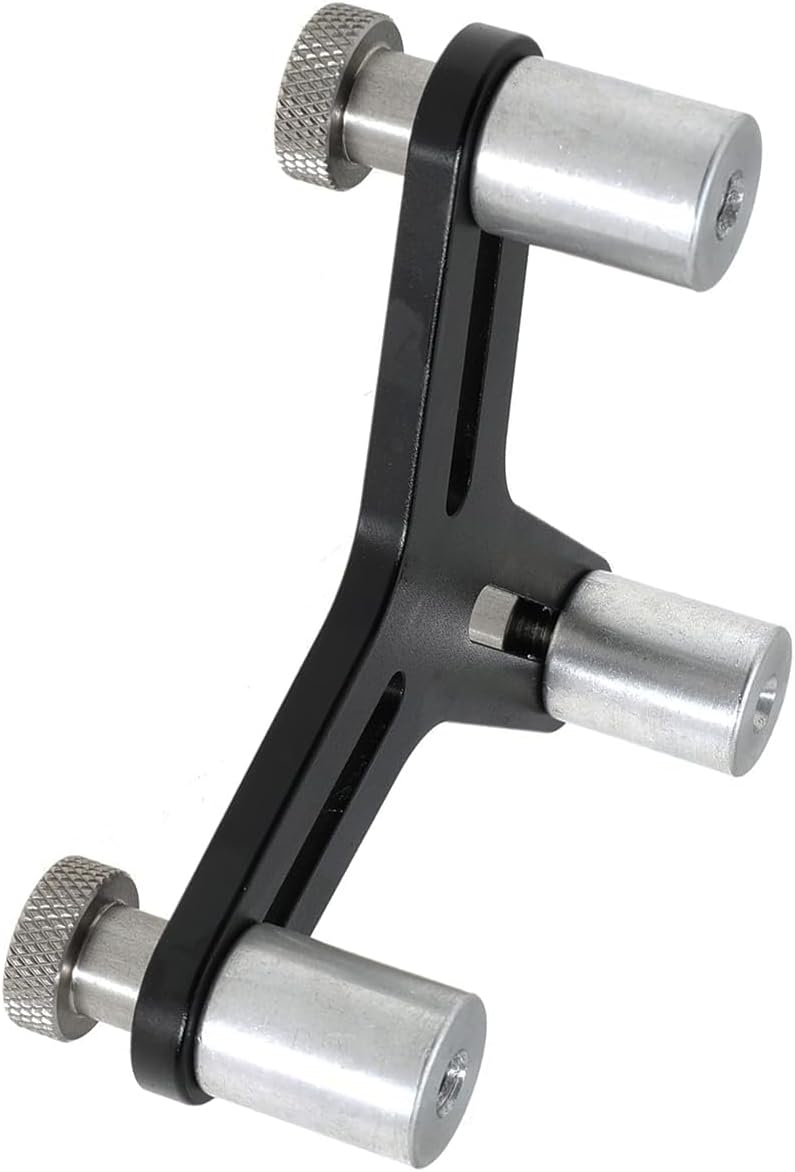 7075 Billet Aluminum Engine Piston Ring Squaring Tool Compatible for 2" to 5" Bore And Gap with 32 Blades Feeler Gauge Gap Measuring Tool