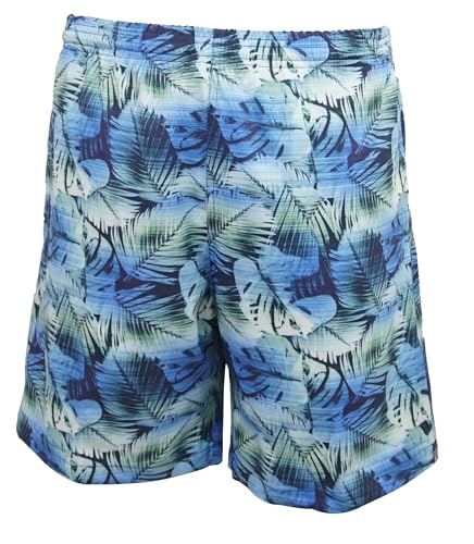 Men's Print Swim Trunk Leaf Mirage