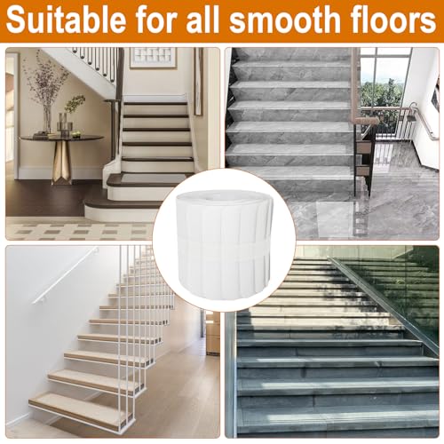 kelav Treppenstufen Matten Antirutsch Treppe, 15 Stück Treppen Rutschschutz Antirutschmatte Selbstklebend Treppenteppich Transparent, Antirutschband für Holzstufen und Böden(10 x 60 cm)