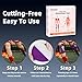 IEADEN Precut Kinesiology Tape for Knees, 10 Pcs, Upgraded, Knee Support & Stability, Knee Pain Relief Athletic Tape - Waterproof & Elastic, Breathable Hypoallergenic Latex-Free Tape, Purple