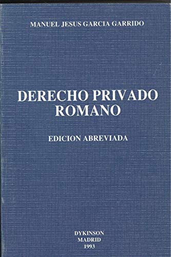Portada de Derecho privado romano