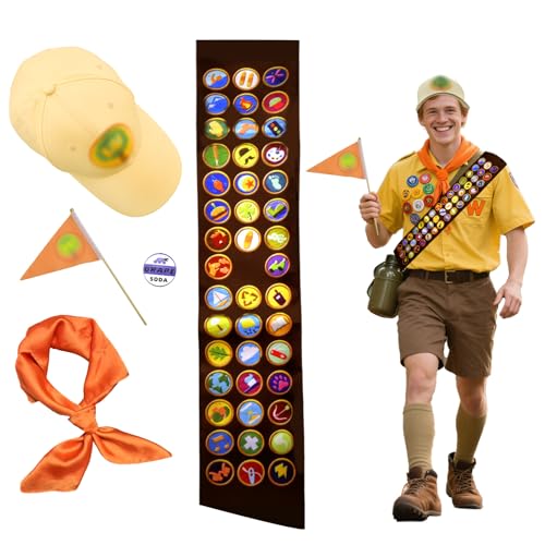 5PCS Scout Costume Adult Accessories Set-Perfect for Cosplay Parties and Halloween