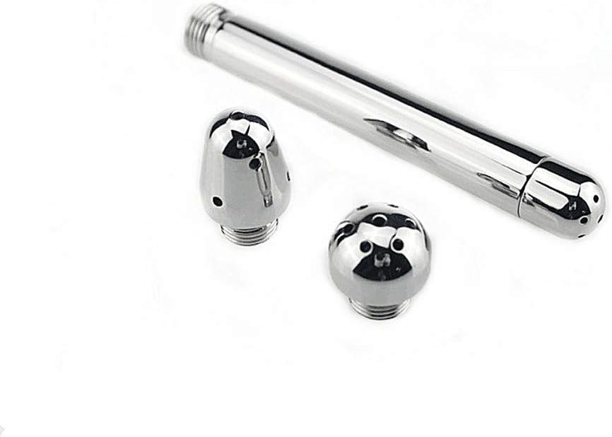 Bathroom Handheld 3 Heads Aluminum Enema Shower Colonic Douche System Cleaner