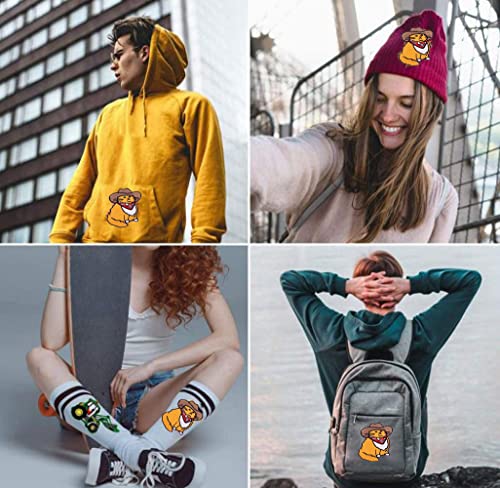 Ulricar Western Cowboy Cat Patch Cute Animal Patches Embroidery Patch Appliques Iron On/Sew On Patches Funny Embroidered Patches For Clothing Stickers Decorations Gift, (Wjh-Yf4) #TOP3