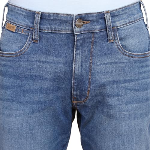 Image of Wrangler Men's Millard Straight Fit Mid-Rise Jeans