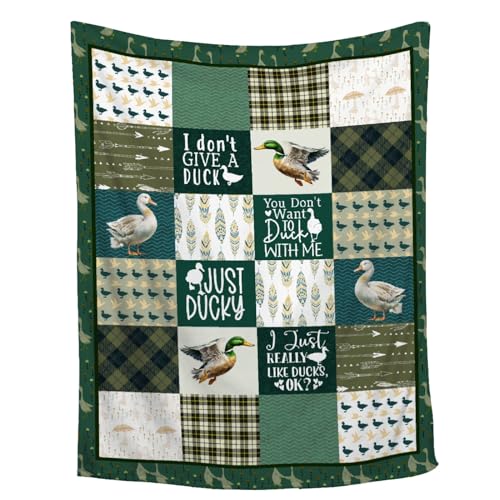Image of Mallard Duck Throw Blanket Ultra Soft Cozy Duck Animal Blankets for Toddler Women Men Cute Duck Blanket for Couch Bed Outdoor Duck Gifts for Duck Lovers 40"x50"for Kids/Child