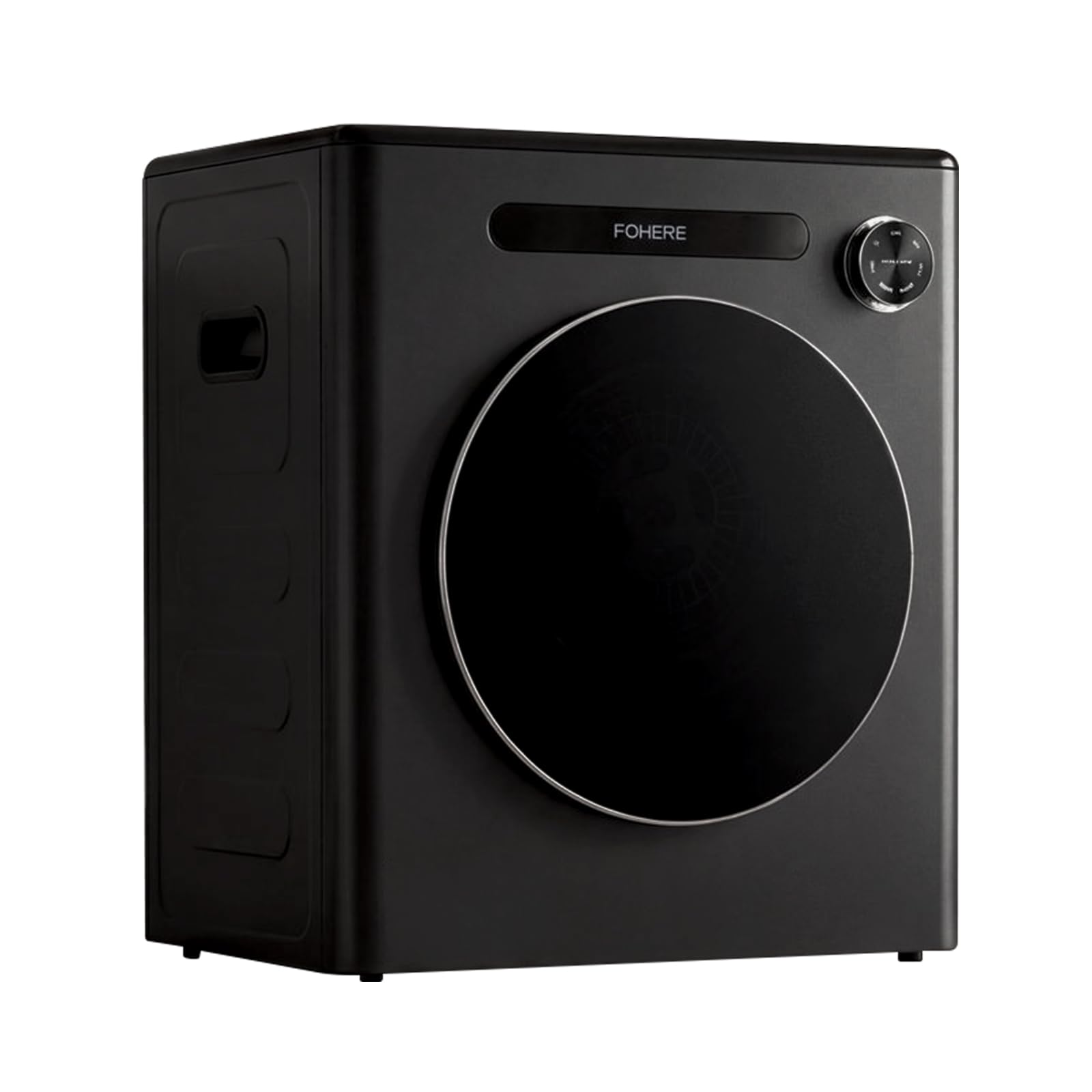 FOHERE 1.6 cu.ft Portable Clothes Dryer, for Apartment Dorm RV, Black,1200W
