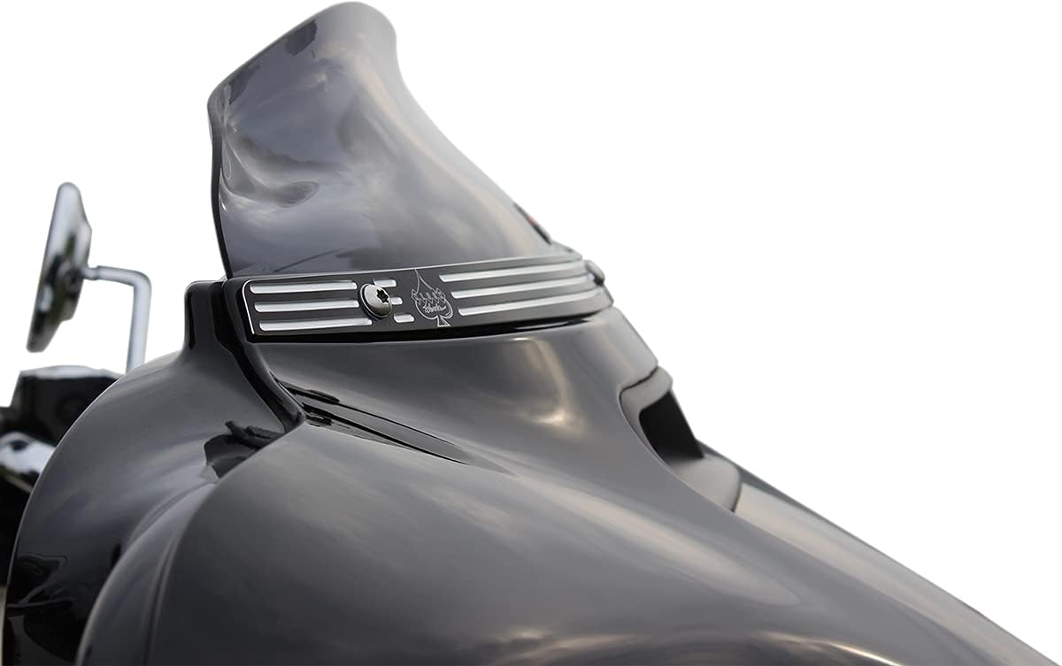 KW05-01-0405 4in. Flare Windshield - Dark Smoke