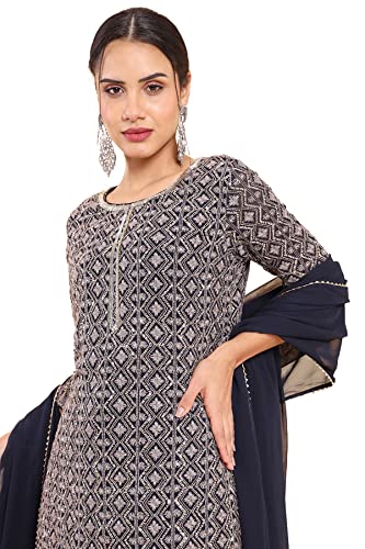 Image of Soch Women Dark Blue Suit Set