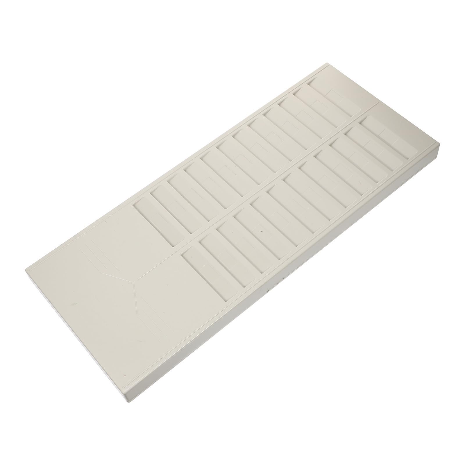 Présentoir à cartes de présence en plastique beige à 24 emplacements pour pointage de bureau