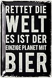 FREUDE SCHENKEN: Das lustige Bierschild ist eine passende Deko für den Partyraum, Biergarten, die Grill-Ecke oder die Werkstatt und ein Hingucker bei jedem Stammtisch. Es zaubert jedem Besucher ein Lächeln ins Gesicht und ist eine tolle Geschenkidee zum Geburtstag oder als Vatertagsgeschenk für den Papa oder Mann.