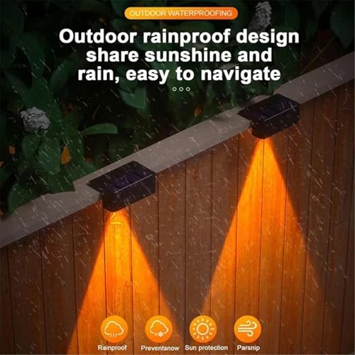Luces solares LED para pared exterior de casa y patio pack de 8 5