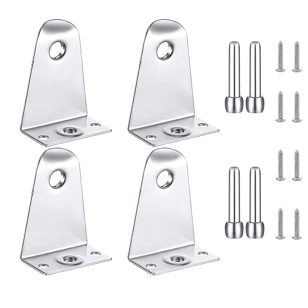feraterMetal Hold Down Brackets and Pins, Blind Brackets Blind Holder Replacements for Horizontal Blind Shades Window