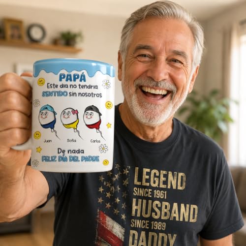 Taza personalizada de cerámica con efecto 3D para café 15 oz miniatura 2